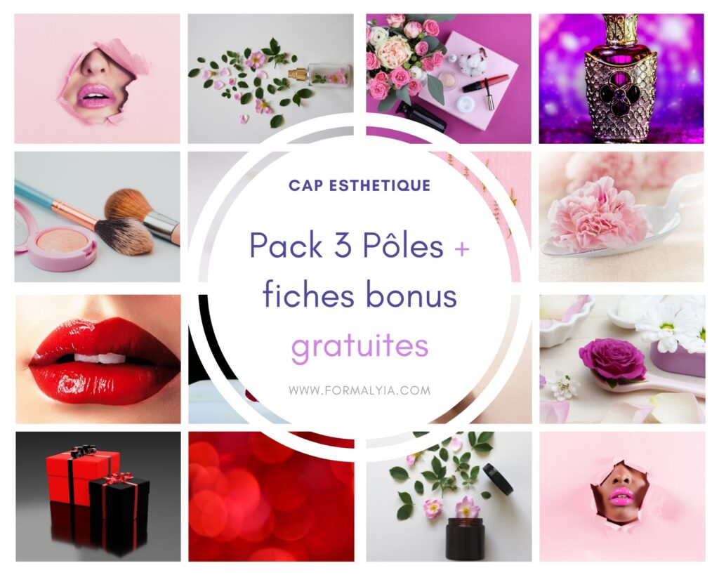 Pack CAP esthétique fiches bonus